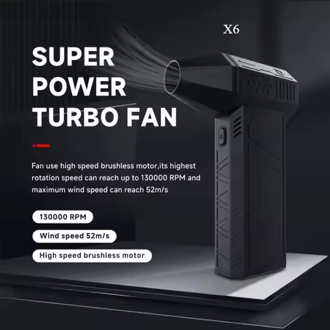 X6 130000RPM Wind Speed 52m/s Mini Turbo Jet Fan Turbo Violent Fan Industrial Duct Powerful Blower F