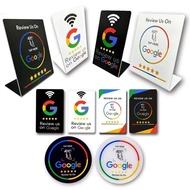 NFC 215 Programmable Google Review Acrylic Stickers Card NFC Station Table 13.56Mhz Waterproof NFC S