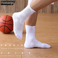 FOREVERGO Men Breathable Basketball Socks Outdoor Cycling Sports Socks Protect Feet Wicking Running 