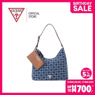 GUESS กระเป๋า รุ่น DE258609 WELLS SHOULDER SATCHEL สีฟ้า