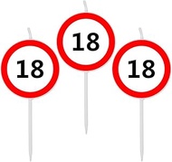 Birthday Candles Numbers 18, Candles Birthday for Cake Decoration and Cake Decoration, 18th Birthday