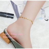 Wholesalelanolinshop1 (2 year guarantee) GK01 - Imported 999 24K Gold Plated Stainless Steel Love Ti