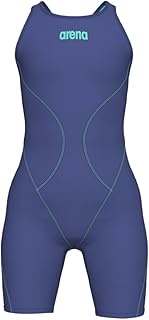 ARENA Girls Powerskin Impulso Kneeskin Swim Racing Suit Open Back Short Leg