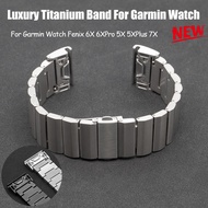 Luxury Titanium Band compatible For Garmin Watch Fenix 6X 6XPro 5X 5XPlus 7X Men Business 26mm Strap For Garmin Descent Mk1 Bracelet