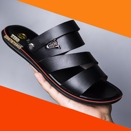 Dép Da Sandal Nam dép nam quai hậu siêu đẹp đế cao su đúc bảo hành 12 tháng -B05