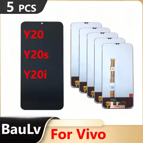Wholesale 5 Pieces/Lot For Vivo Y20 / Y20i /Y20S LCD Display Touch Screen Digitizer Sensor Assembly 