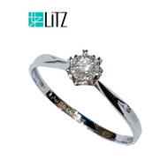 LITZ 18K White Gold Diamond Ring DR137