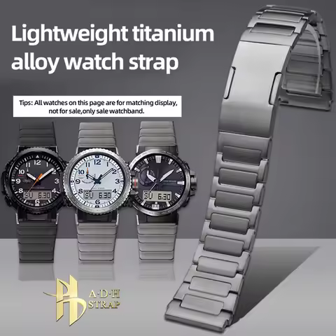 Lightweight Titanium Alloy Watch Strap For Casio Protrek Series PRW-60/61/50/70Y/30 PRW-6900/6800 Wa