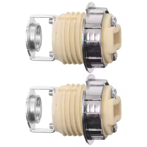 2Pcs Ceramic G9 Threaded Light Bulb Holder Candelabra Socket Replacement Lamp Parts DIY Kit Candelab