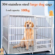 304 Stainless Steel Dog Cage Pet Cage Large Dog Cage Premium Foldable