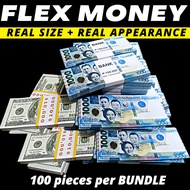 [100pcs Bundle] Flex Prop Money Props | Wedding, Money Cake, Party, Prank & Content Decor