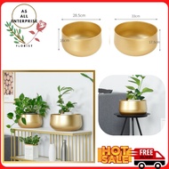 ASALL Pasu gold Pasu orkid Pasu gubahan BRUSHES GOLD VASE PASU ORKID GOLD CERAMIC VASE FLOWER POT PA