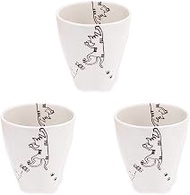 J-kitchens Workshop Sho~ Set of 3 Cat Paw Cup Tiger Hasami Ware Made in Japan