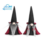 2PCS Halloween Gnome Plush Faceless Doll Handmade Swedish Gnome Decoration Tomte Doll Halloween Deco