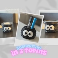 TWS Airpod Tray and Unique Aesthetic Ghibli Soot Sprite Miniature Pencil Case