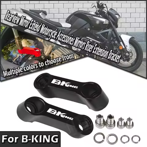 For B-KING B-king 1300 1340CC GSX1300BK 10mm 8mm Rearview Mirror Extend Motorcycle Accessories Mirro