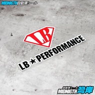 WANCE Car Sticker LB PERFORMANCE Wide Body Modified Brand Reflective Sticker jdm Body Decoration Wat