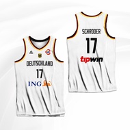 Custom name-GERMANY DEUTSCHLAND BASKETBALL FIBA WC 2023 SCHRODER WAGNER NOWITZKI LIGHT FULL SUBLIMAT