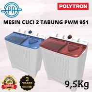 POLYTRON PWM-951 MESIN CUCI 2 TABUNG PWM951 PWM 951