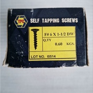 Black D/W Screw For Ceiling Work Light Wall Size 6 11⁄2" Weight 0.6 Grams/Box