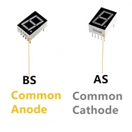 PC FIRST LED DIGITAL TUBE RED COMMON ANODE/ CATHODE (1-PC per ORDER), 7-SEGMENT 1-BIT 0.56inc