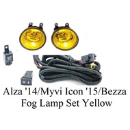 Perodua Myvi 2015 Icon Yellow Glass Fog Lamp New Set