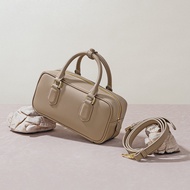 Beg Wanita Terlaris Kulit Tulen Beg Boling Boston Crossbody Beg Bantal Rekaan Niche Wanita Beg Tanga