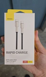 全新 2米 倍思 充電線 合金編織線身 Type C 100W快充
