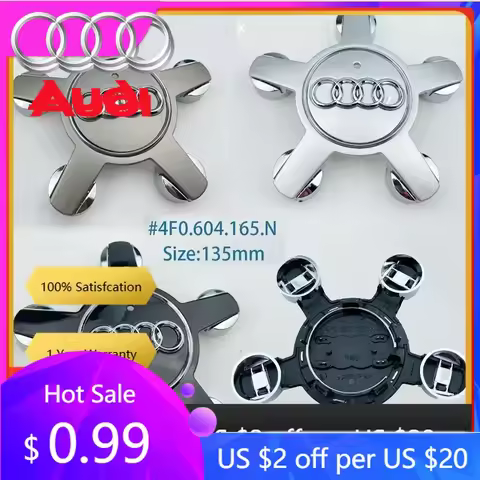 Car Sticker Hot For Audi 4Pcs 135MM Car Hub Caps 4F0601165N For Audi A4 A5 A6 A7 Q3 Q5 A3 S5 Accesso