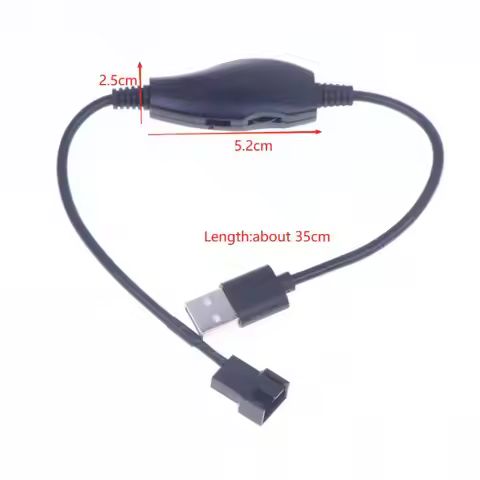 11 W (watts) USB To 4Pin PWM 5V To 12V Boost Line Fan Power Adapter Connector Converter Cable With A