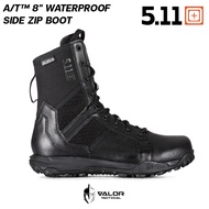5.11 Tactical - 5.11® A/T™ 8" Waterproof Side Zip Boot รองเท้าบูท ข้อสูง หนังแท้ขัดเงา รองเท้าบูทซิป