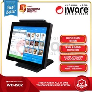 MESIN KASIR ALL IN ONE TOUCHSCREEN POS SYSTEM PC IWARE WD-1502 - BOSS SHIP