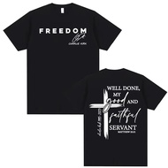 T-shirt Bring Back Charlie Kirk Freedom untuk lelaki dan wanita, fesyen Harajuku, gaya bersaiz besar