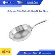 Chảo inox 3 lớp Elmich EL-3846OL Size 24cm