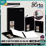 Campap Arto Weire - O PP Creative Sketch Book A3, A4 and A5 110gsm 60sheets