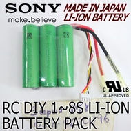 DIY Rechargeable 18650 RC drone helicopter boat sony japan lip-po li-ion 1S 2S 3S 4S 5S 6S 7S 8S Lit