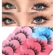 GROINNEYA Natural Lashes Manga Full Strip Lashes Makeup Eyelash Extension Lashes Anime False Eyelash