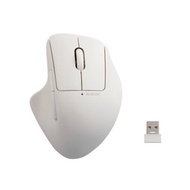 ELECOM Shellpha 靜音雙模人體工學 5 鍵滑鼠-白 S