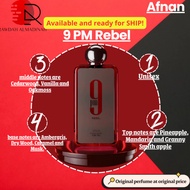 9 PM Rebel Afnan for women and men 100 ML, 9PM Rebel.1999