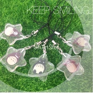 Cute Totoro Studio Ghibli star acrylic keychain, Christmas Birthday Valentine Friendship kids bag tag gift