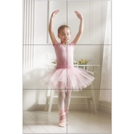 6Pcs Wall Mirror Tiles 12x12inch 1mm Thick Self Adhesive Acrylic Mirror Tiles Safe Unbreakable Acryl