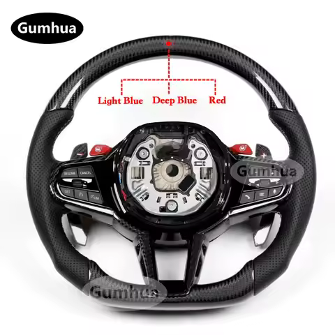 New 2025 custom LED carbon fiber steering wheel For g01 g02 g05 g12 g14 g15 g16 g30 z4 e89 5 6 7 8 s