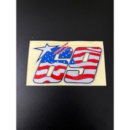 Sticker 69 Sticker pantul cahaya motor