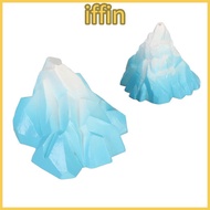 IFFIN 2PCS Set Underwater Iceberg Ornament, Innovative Landscaping Simulation Aquarium Iceberg Decor