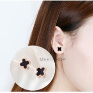 Bông tai nữ titan không đen không rỉ cỏ 4 lá siêu xịn