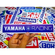 YAMAHA RACING Car sticker Scratch-Resistant Waterproof Grade 2 Size 19.5 x 3 Centimeters l