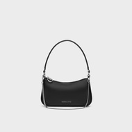 CHARLES&KEITH Curved Shoulder Bag Zippered Underarm Bag