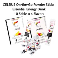 CELSIUS On-the-Go Powder Sticks – Essential Energy Drink | 10 Sticks x 4 Flavors