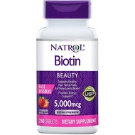 Biotin 5000 mcg., 250 Fast Dissolve Tablets