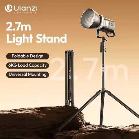Ulanzi T270 2.7M Foldable Light Stand Tripod for Camera 40W Pro 120W 200W Cob Light LED Softbox with